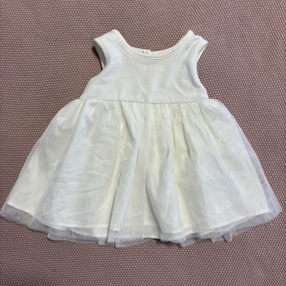 Skatie White Scoop Neck Sleeveless Sundress